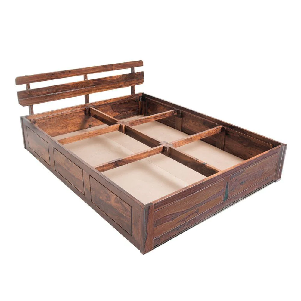 Admire Sheesham Wood Bed With Storage - Image 7