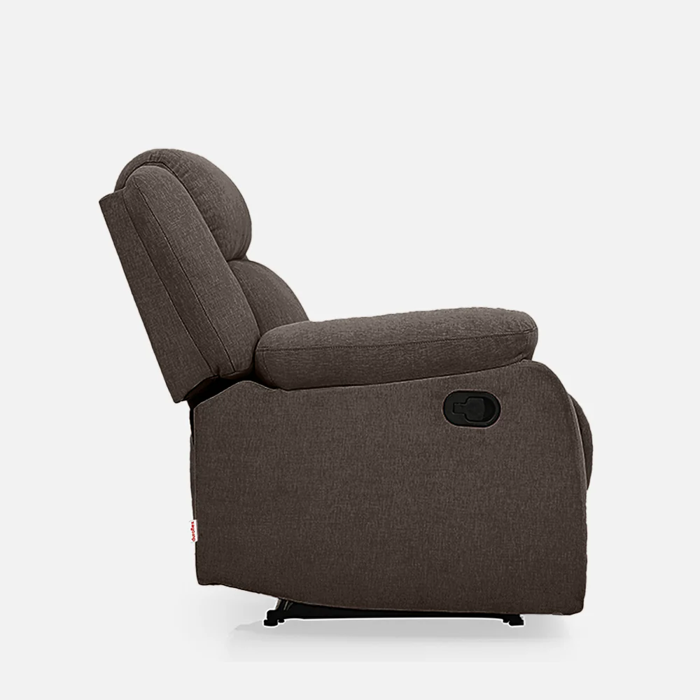 Avalon Dark Brown Fabric Recliner - Image 10