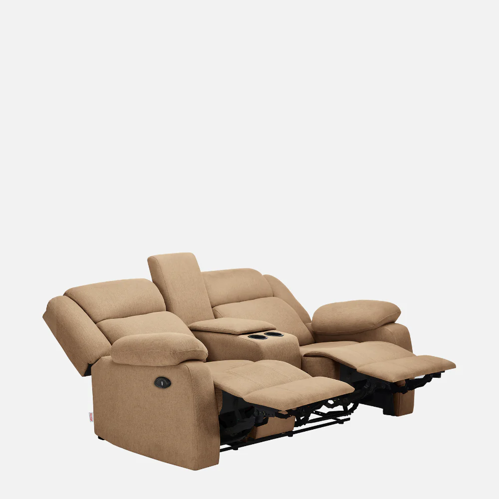 Avalon E Twin Motorized Plaster Brown Recliner - Image 9
