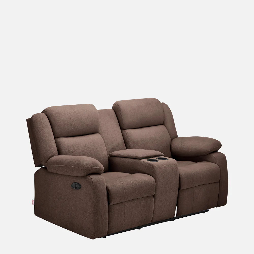 Avalon E Twin Motorized Saddle Brown Recliner - Image 3