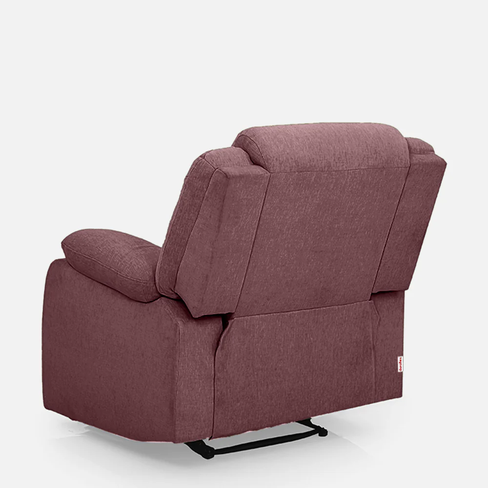 Avalon Motorized Electric Powered Pink Fabric Recliner - Image 9