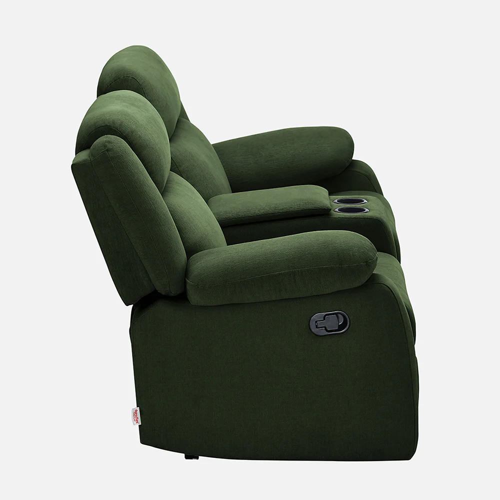 Avalon Twin Sap Green Fabric Recliner 2 Seater - Image 11