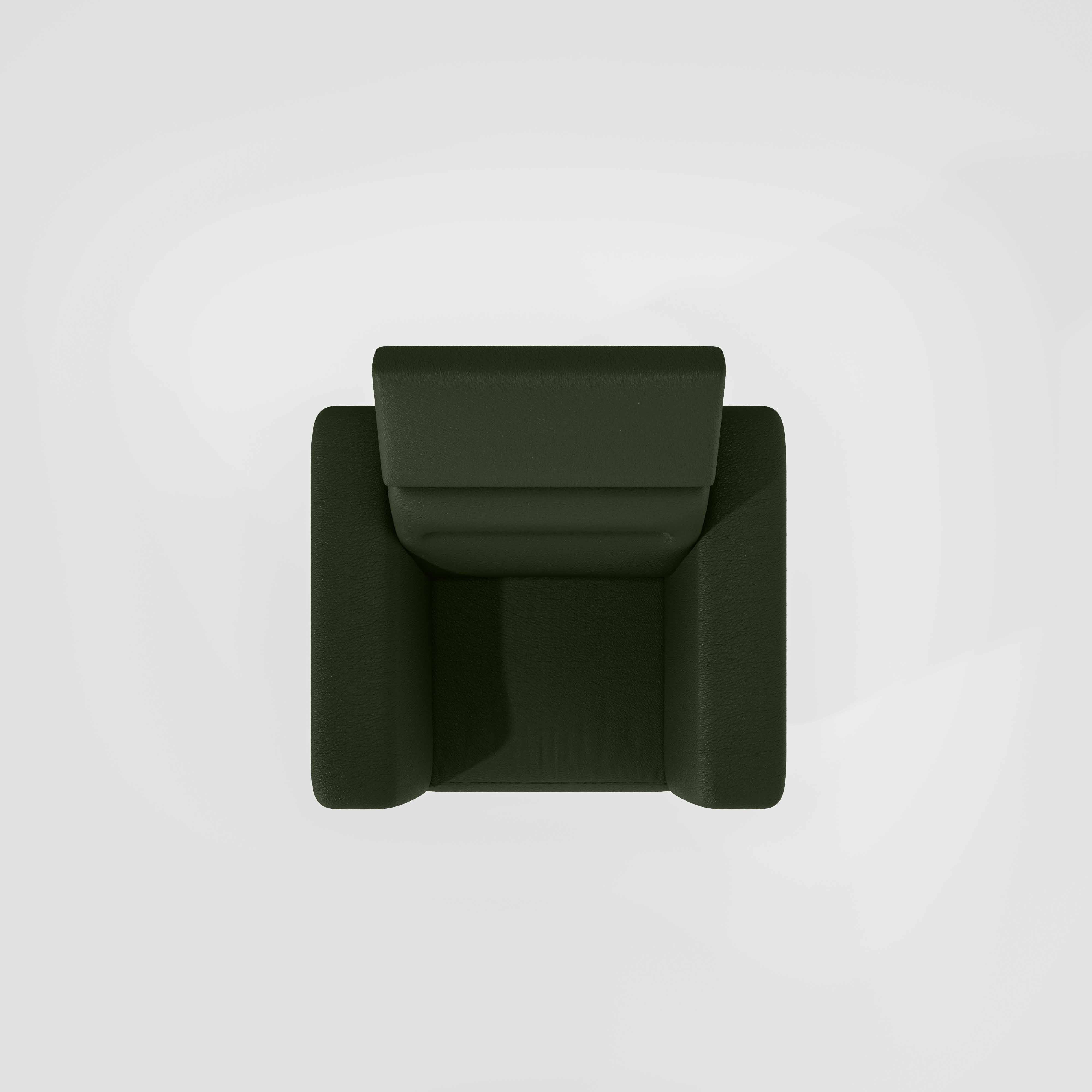 Cresendo 1 Seater Leatherette fabric - Black Forest - Image 6