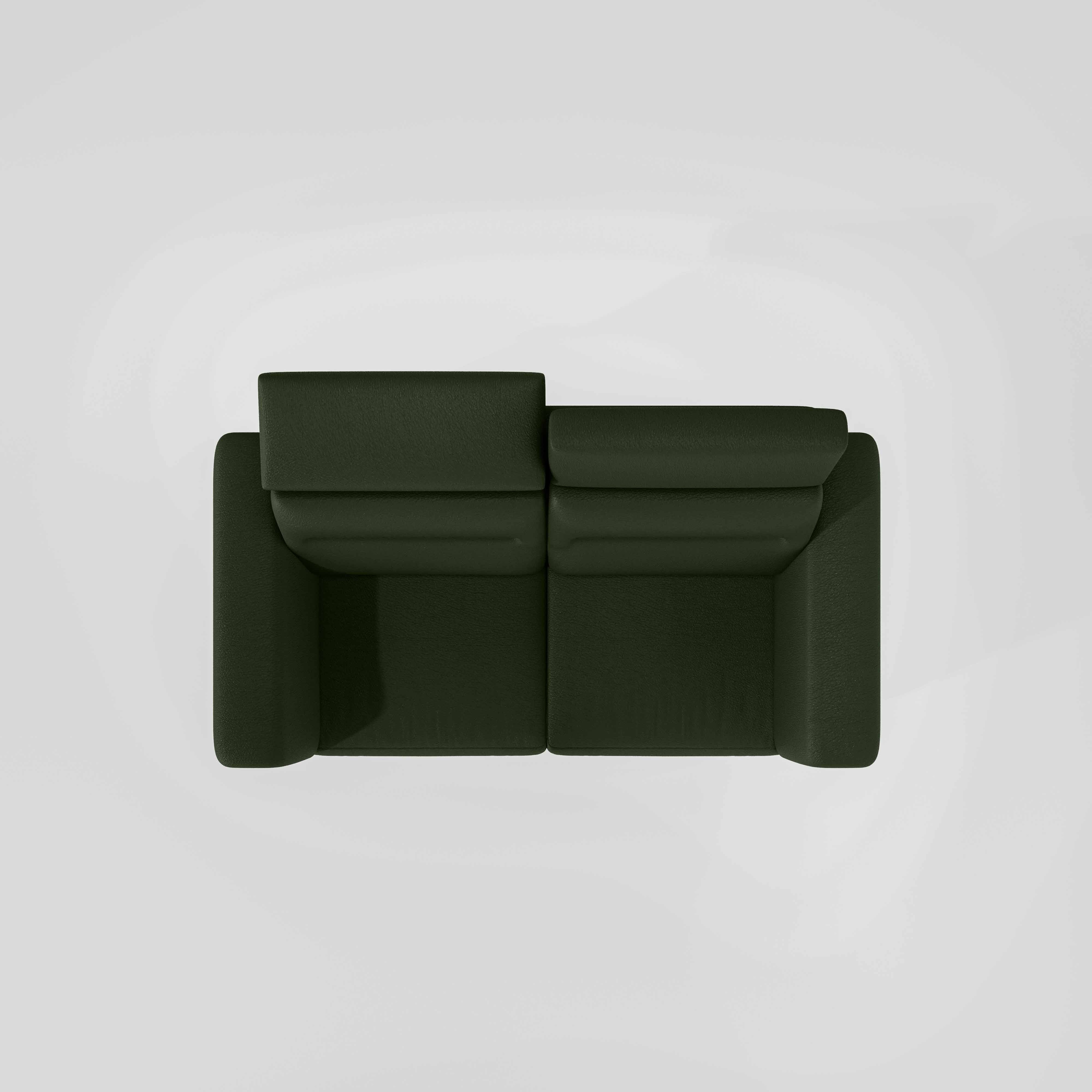 Cresendo 2 Seater Leatherette fabric - Black Forest - Image 6
