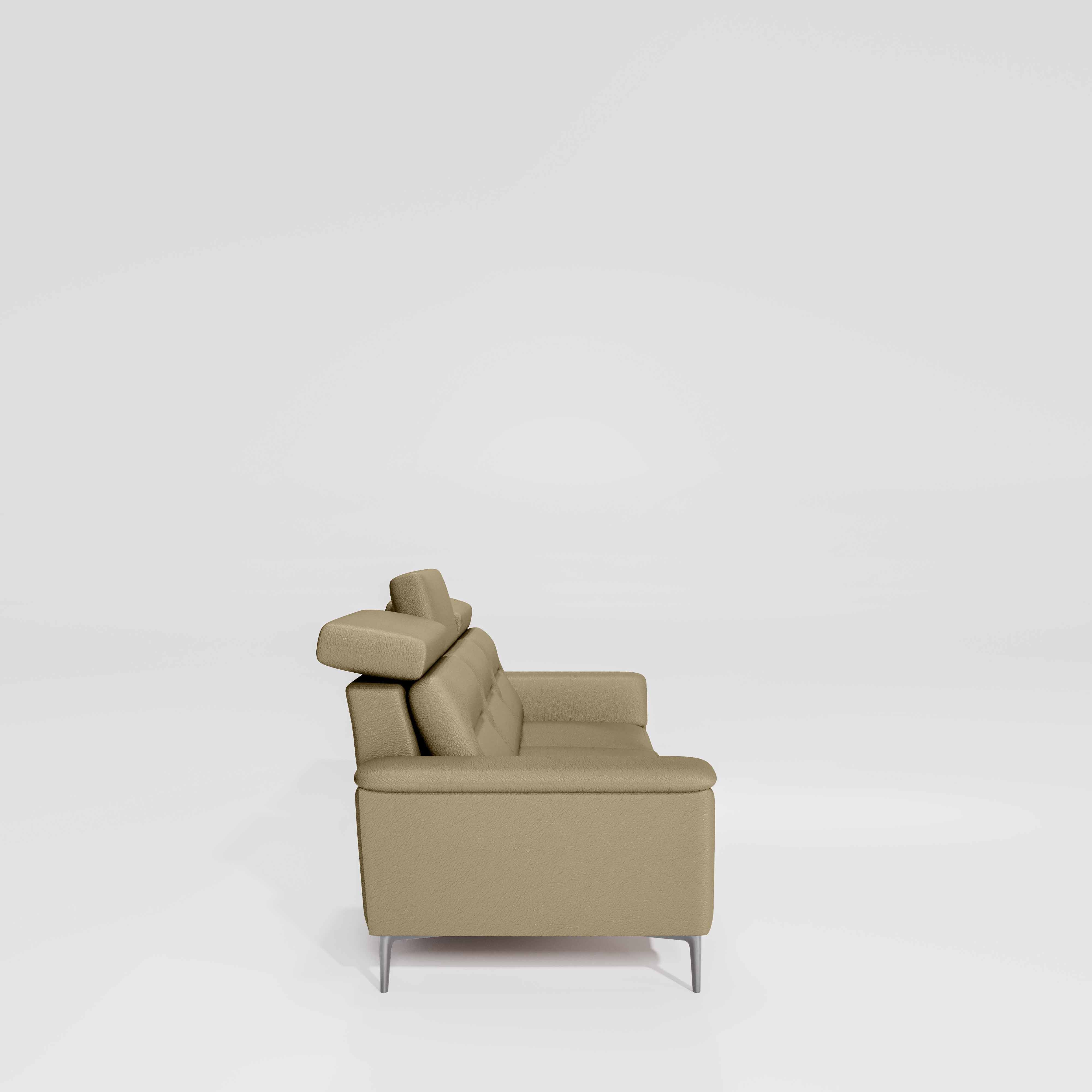 Cresendo 3 Seater Leatherette fabric - Pebble - Image 5