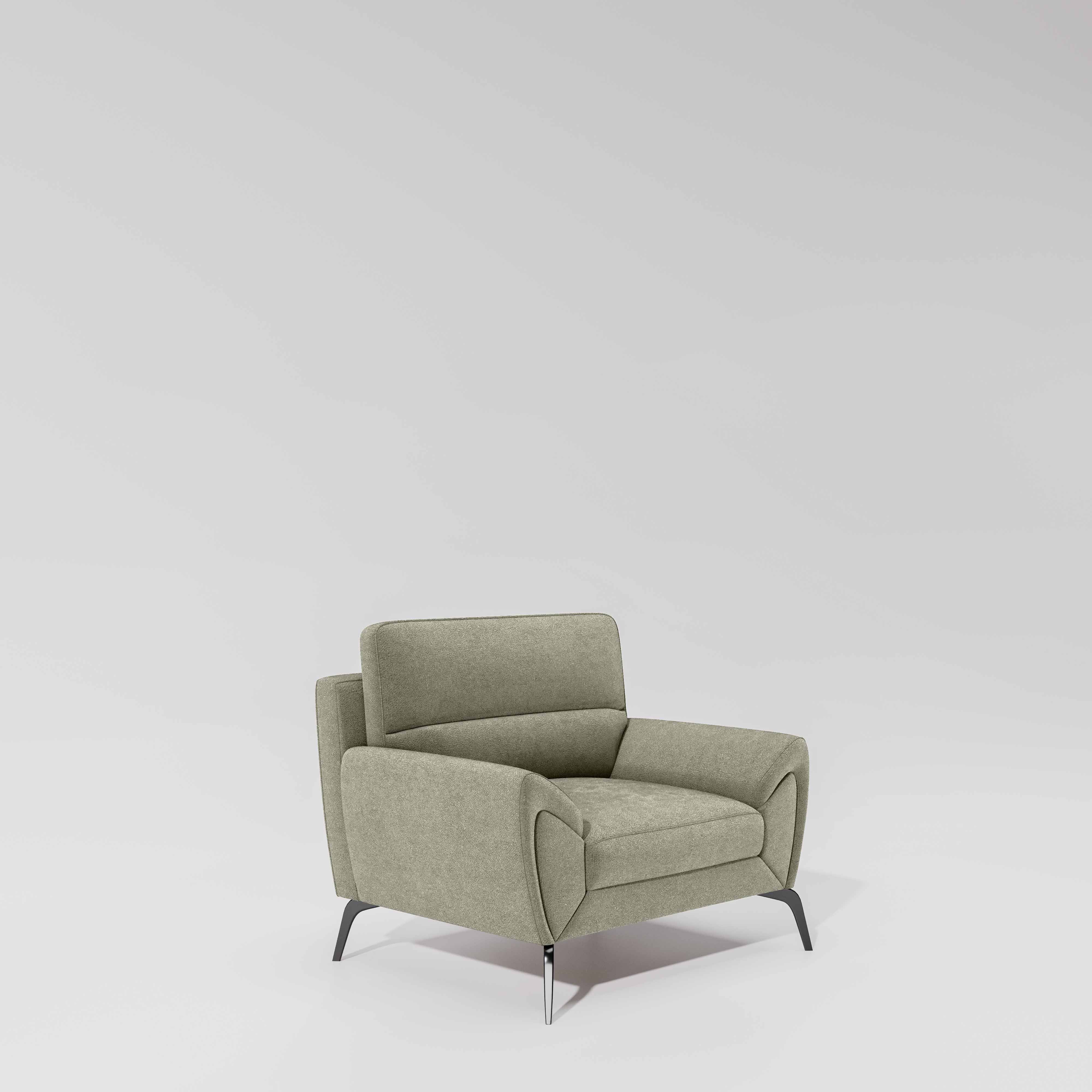 Octave 1 Seater Seater-Water & Stain Repellent Fabric - Pistachio shell - Image 3