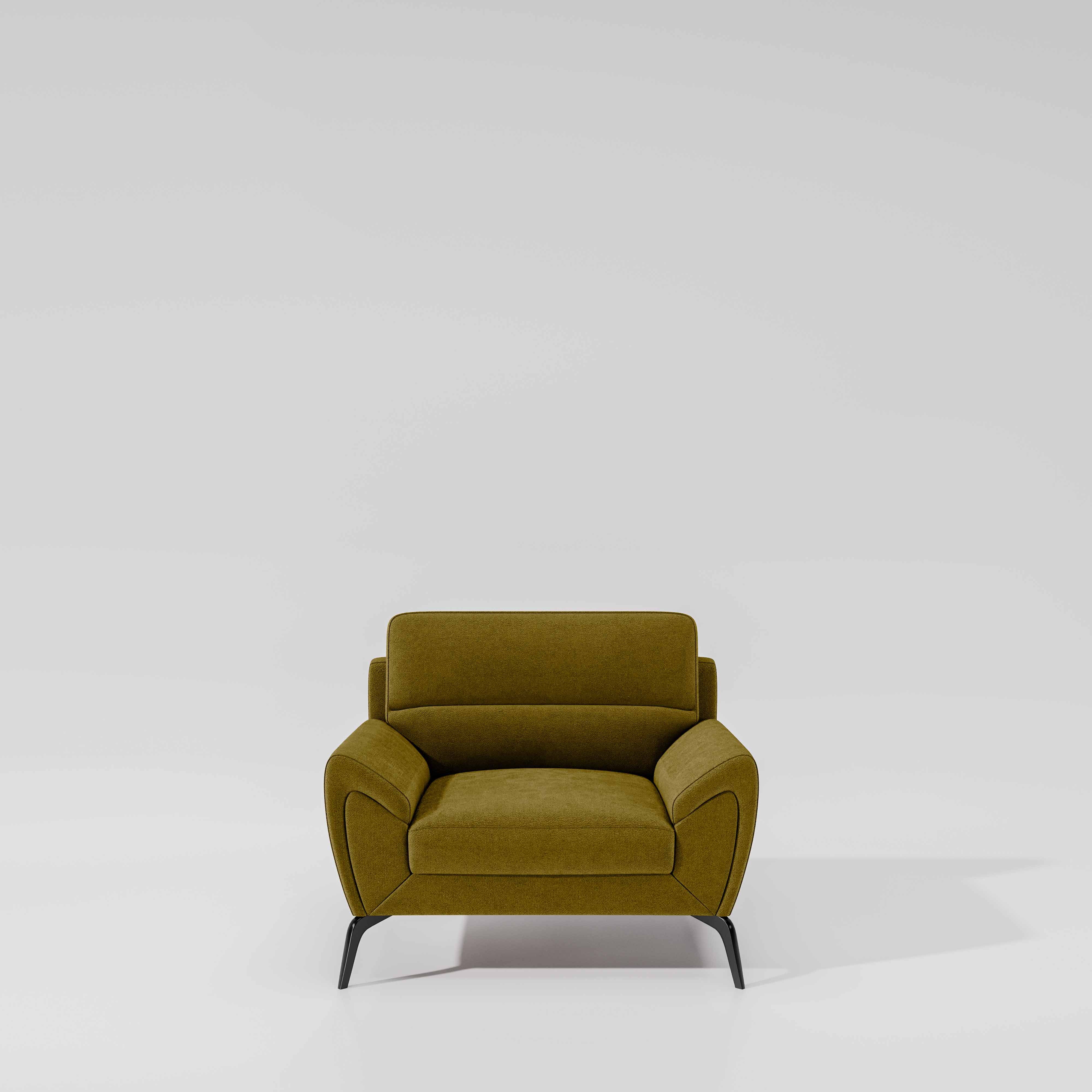 Octave 1 Seater Seater-Water & Stain Repellent Fabric - Honey - Image 2