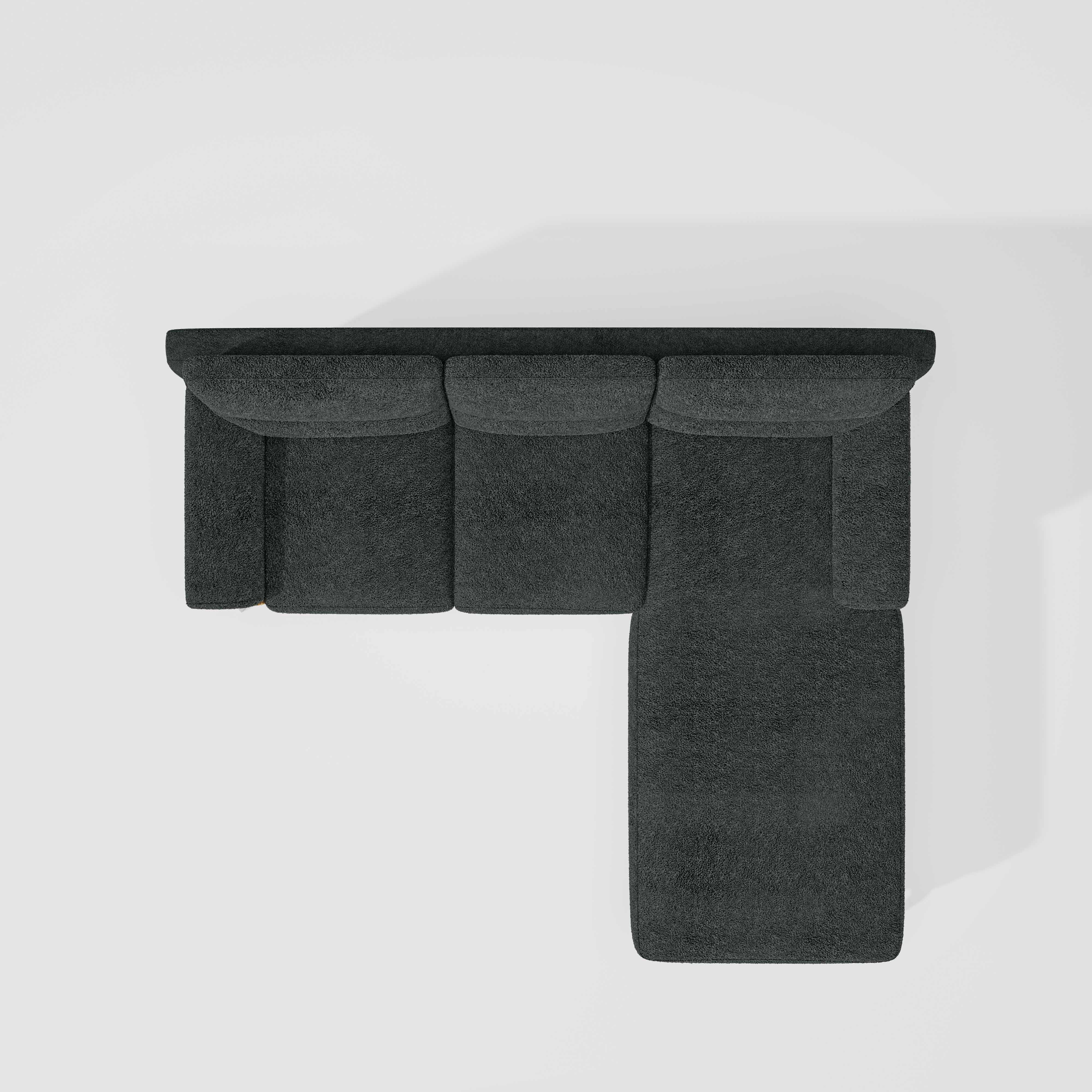 Octave 2 Seater Sofa with LH Lounger Boucle Fabric  - Sedona Sage - Image 6