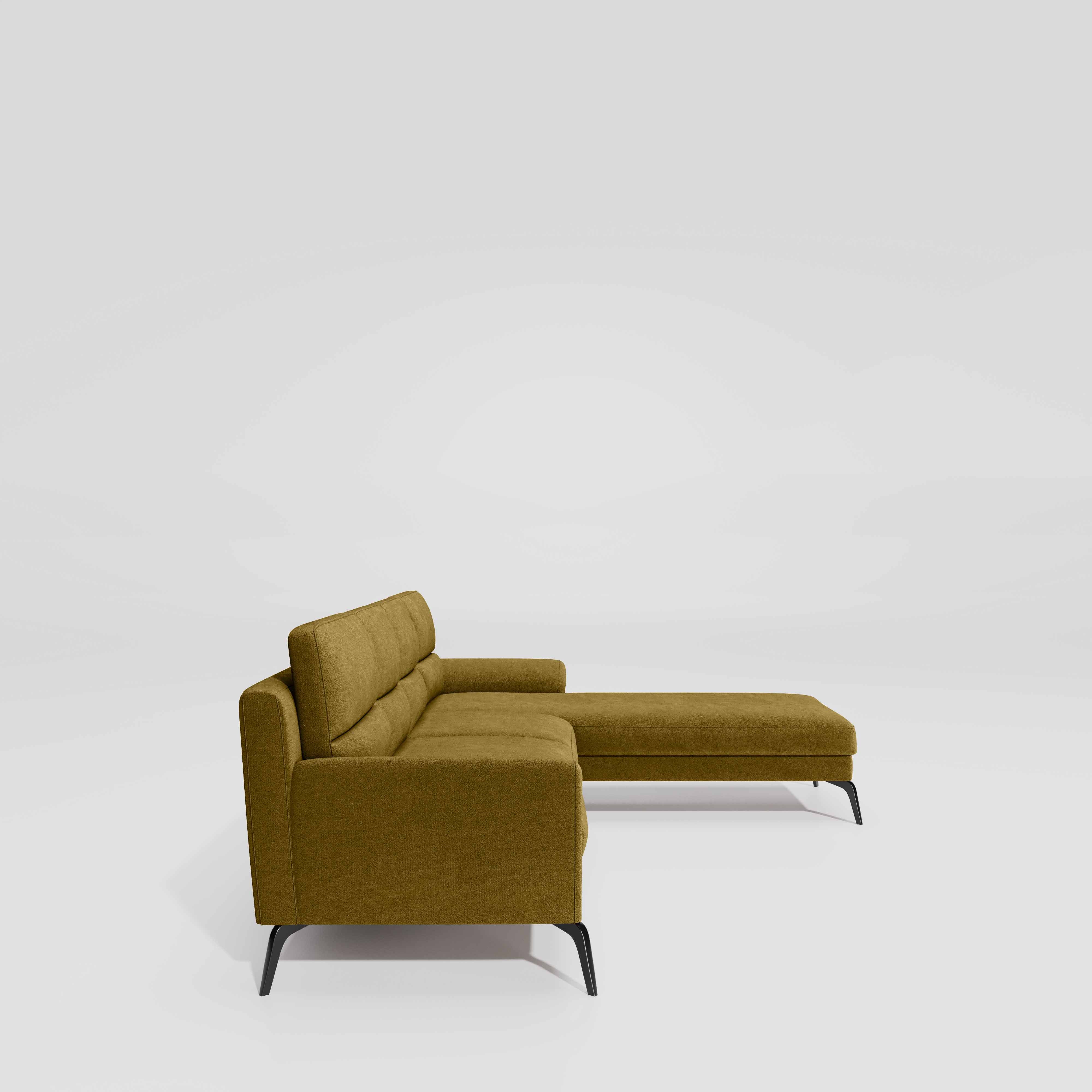 Octave 3 Seater with LH Lounger Water & Stain Repellent Fabric - Honey - Image 5