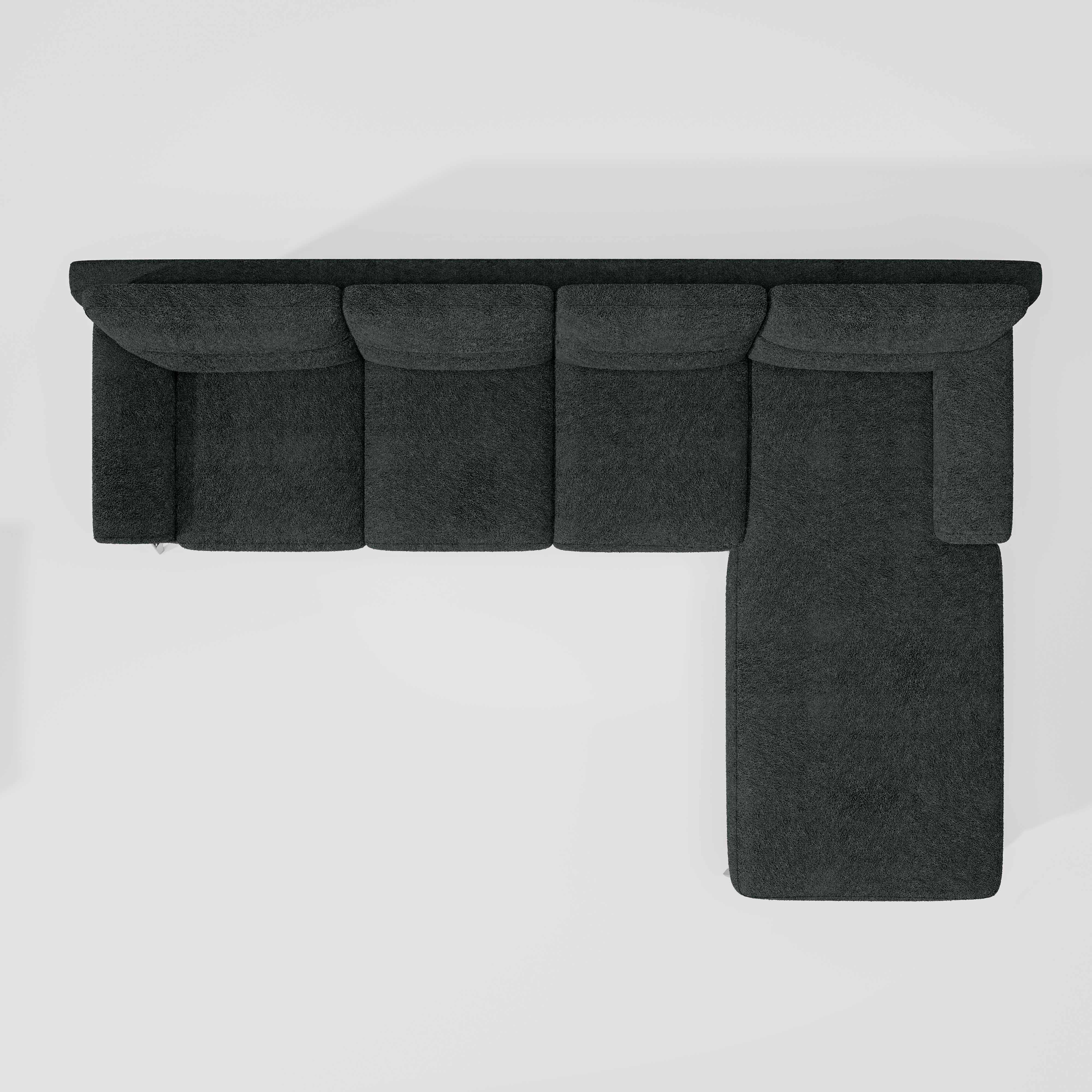 Octave 3 Seater with RH Lounger Boucle Fabric - Sedona Sage - Image 6