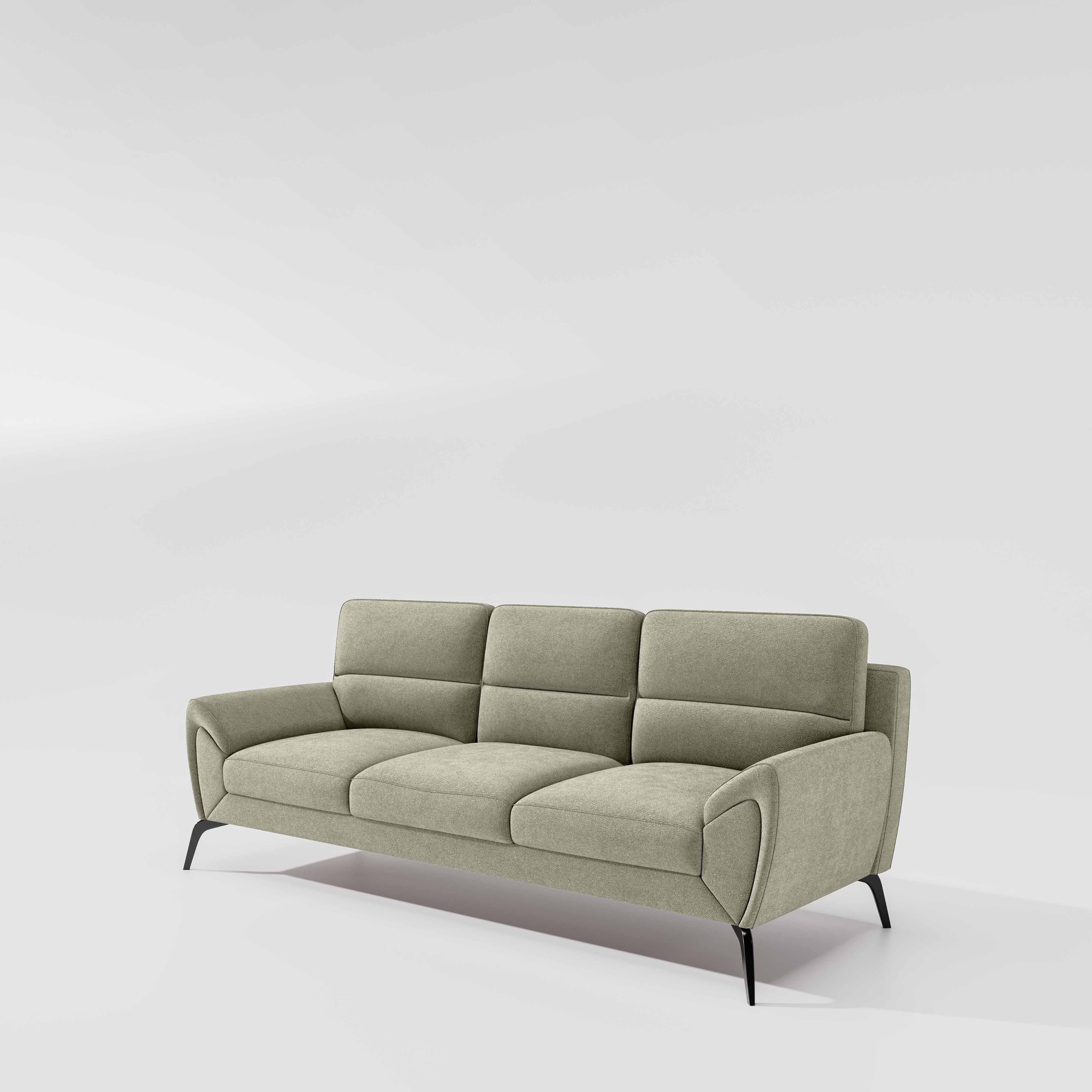 Octave 3 Seater Water & Stain Repellent Fabric - Pistachio shell - Image 5