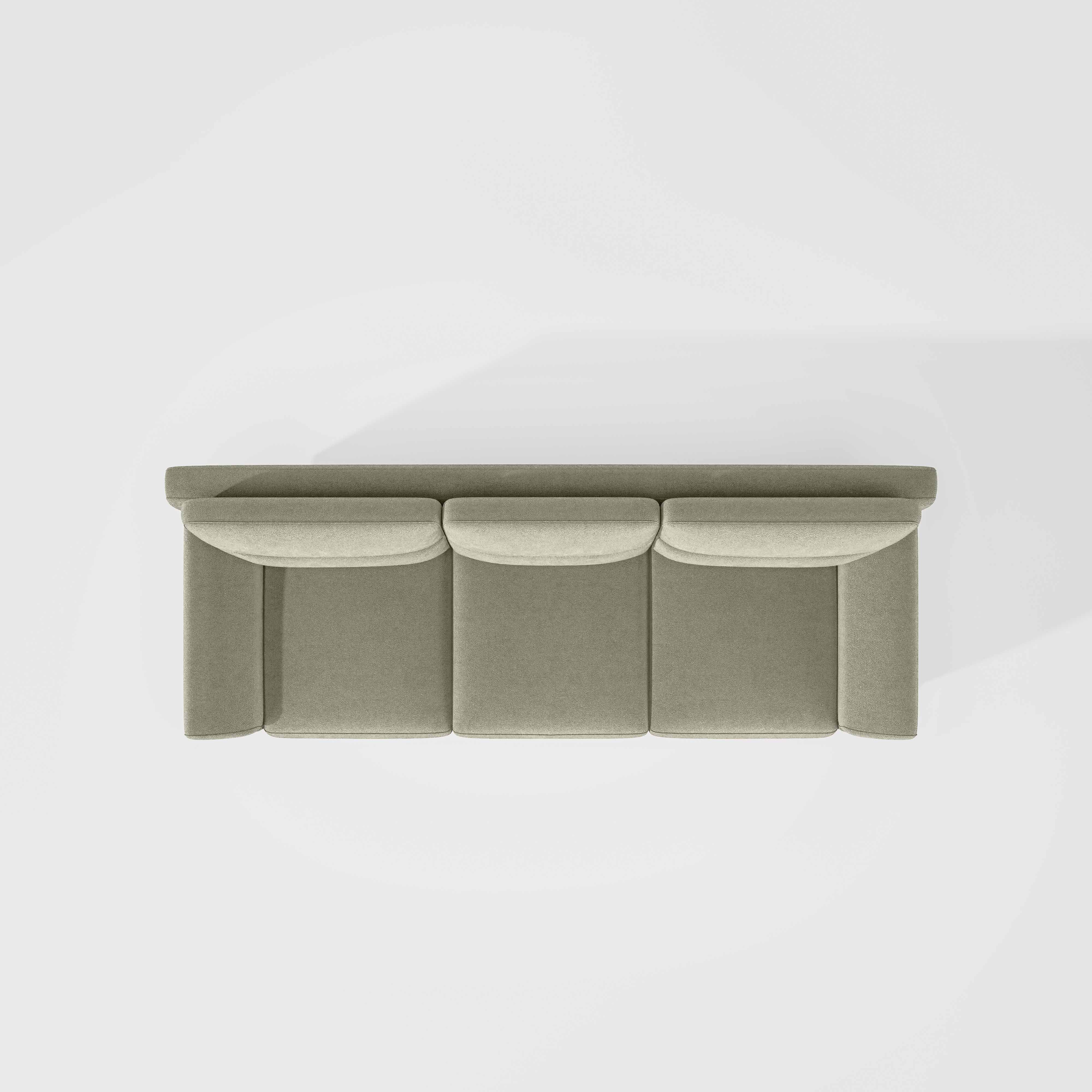 Octave 3 Seater Water & Stain Repellent Fabric - Pistachio shell - Image 7