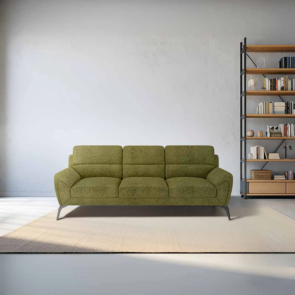 Octave 3 Seater Boucle Fabric - Dried herb