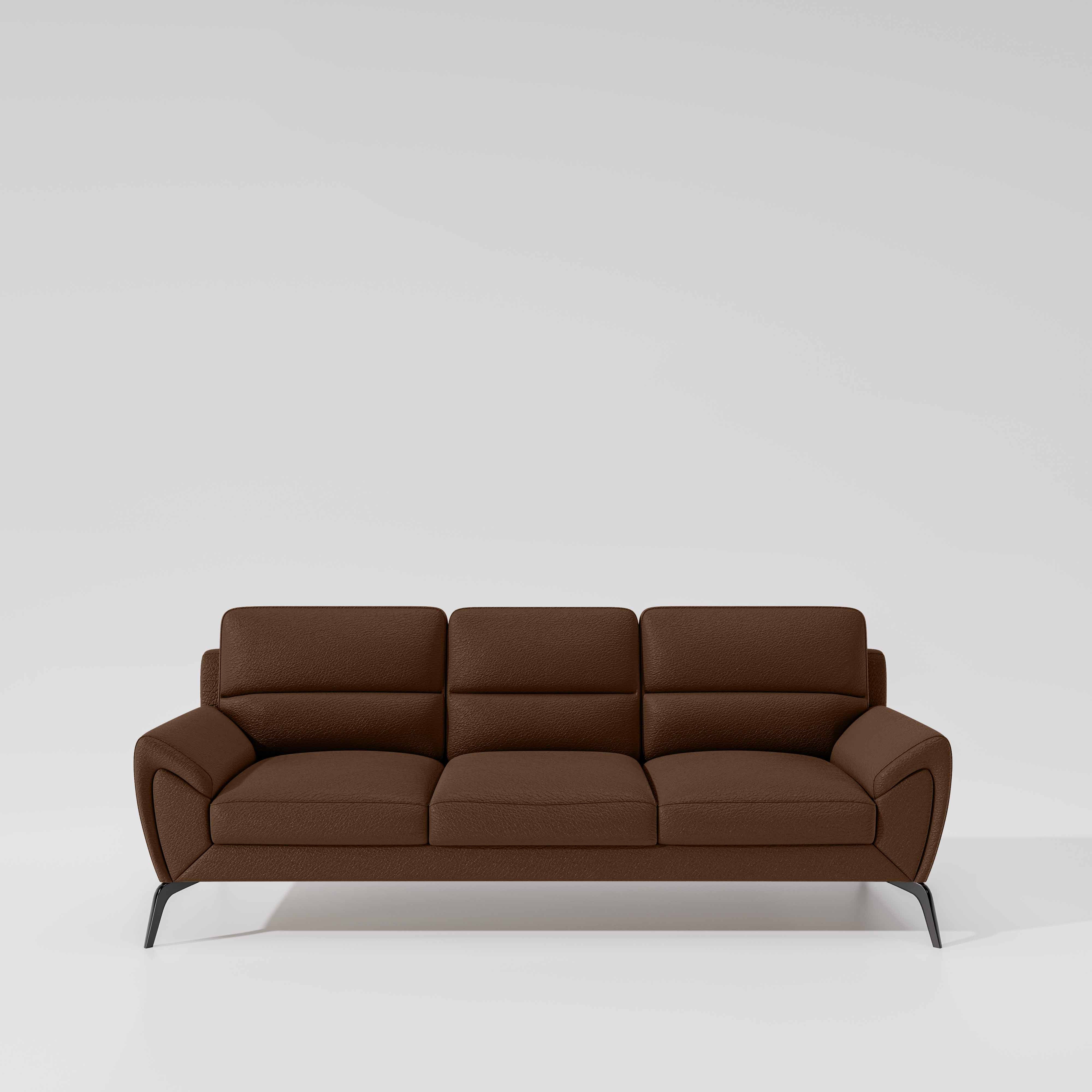 Octave 3 Seater Suede Fabric - Cappuccino - Image 2