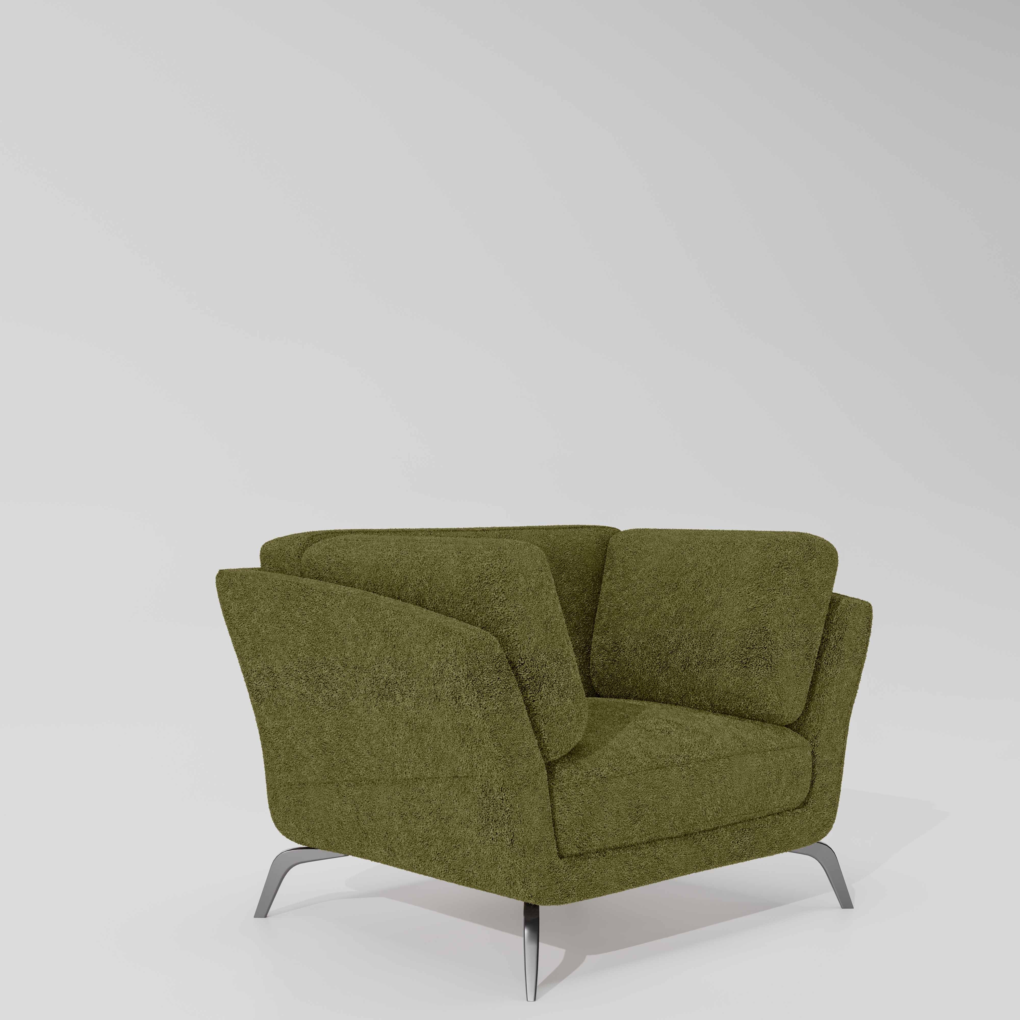 Symphony 1 Seater Boucle Fabric - Dried Herb - Image 4