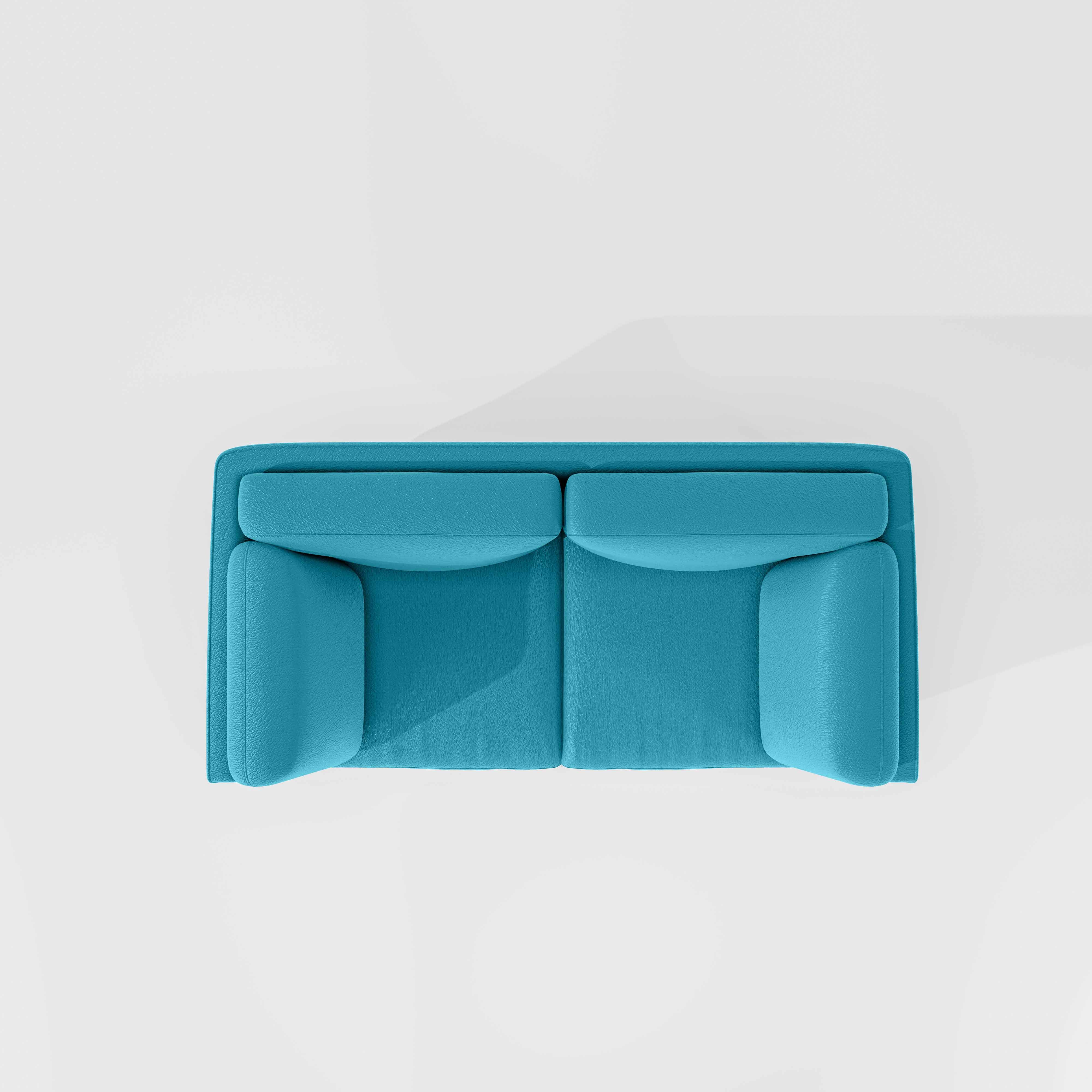 Symphony 2 Seater Suede fabric - Celestial blue - Image 6