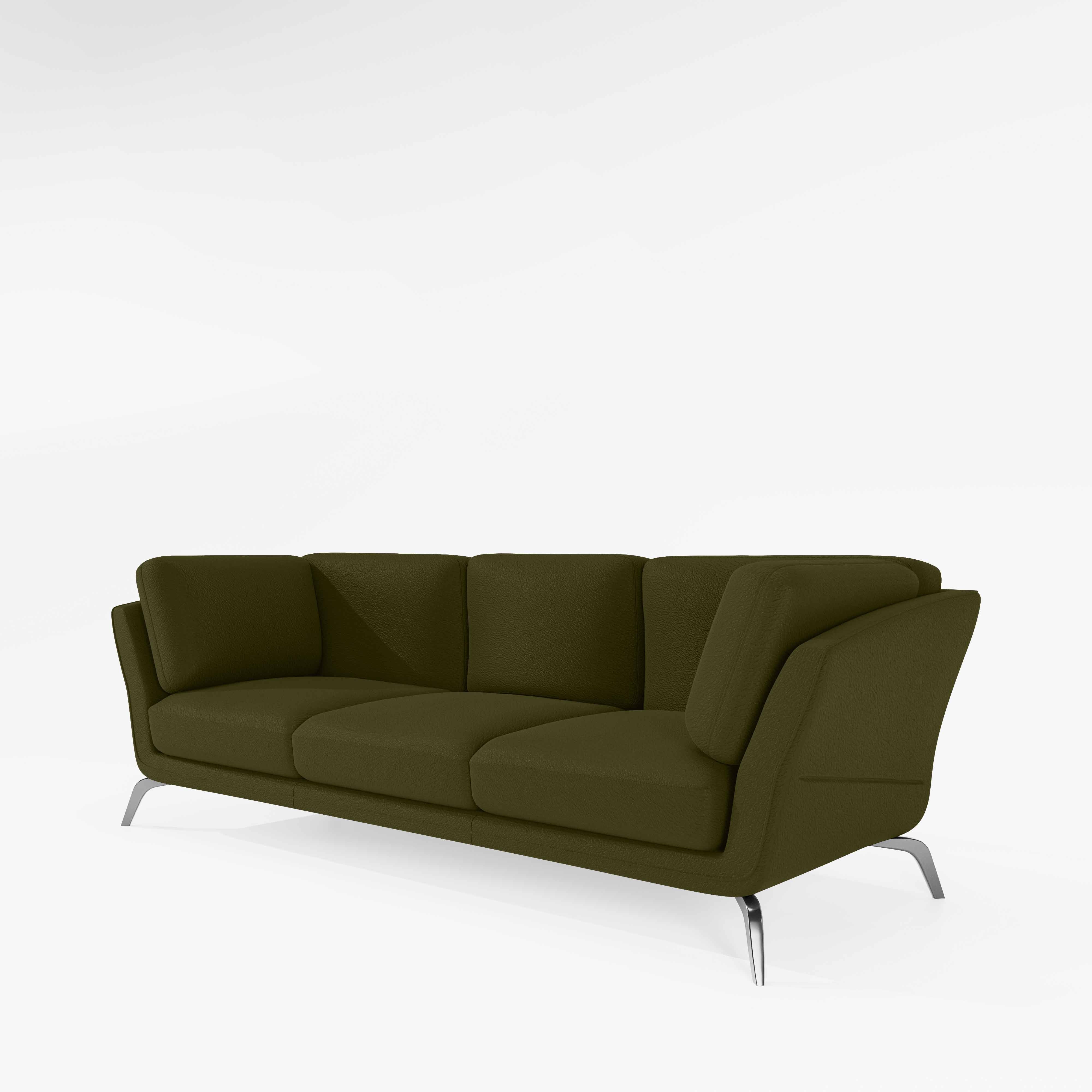 Symphony 3 Seater Suede fabric - Avocado - Image 4