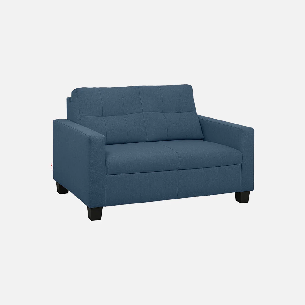 ease blue fabric 2 seater sofa - Image 3