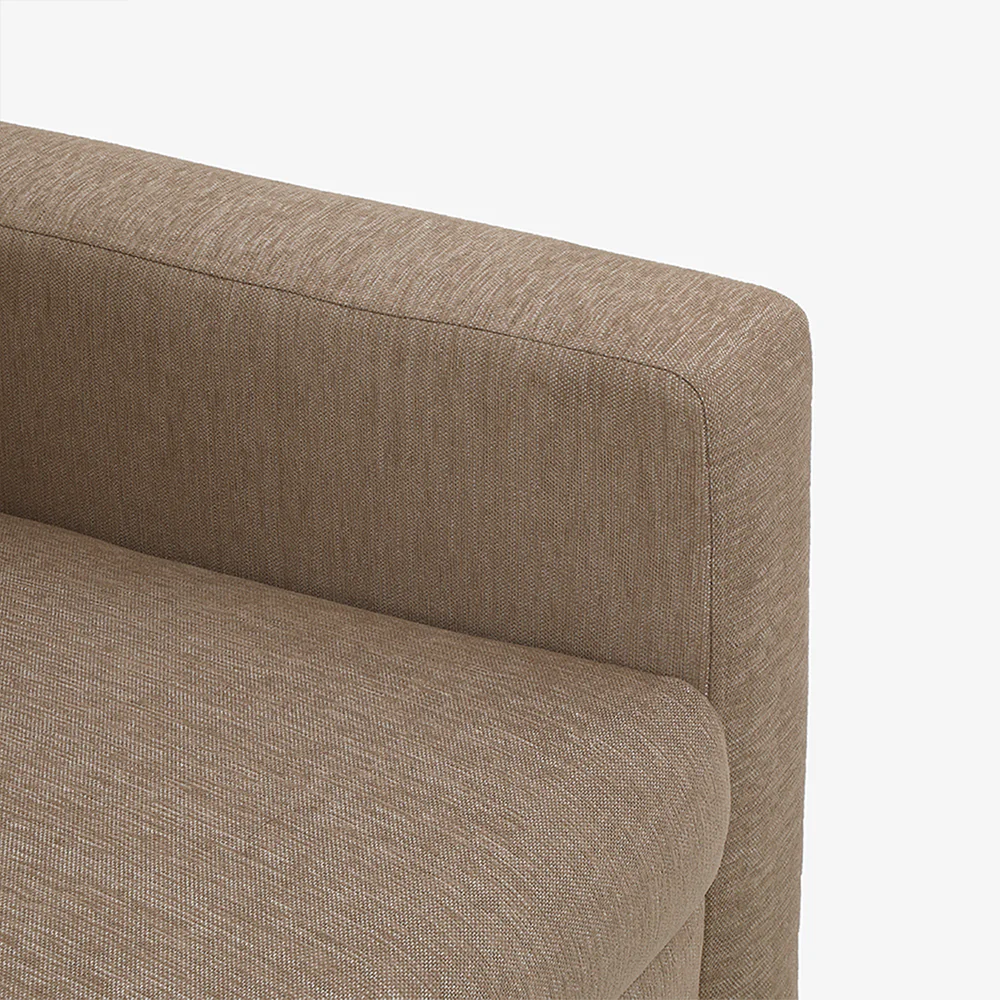 Ease Brown Fabric 1 seater sofa - Image 6