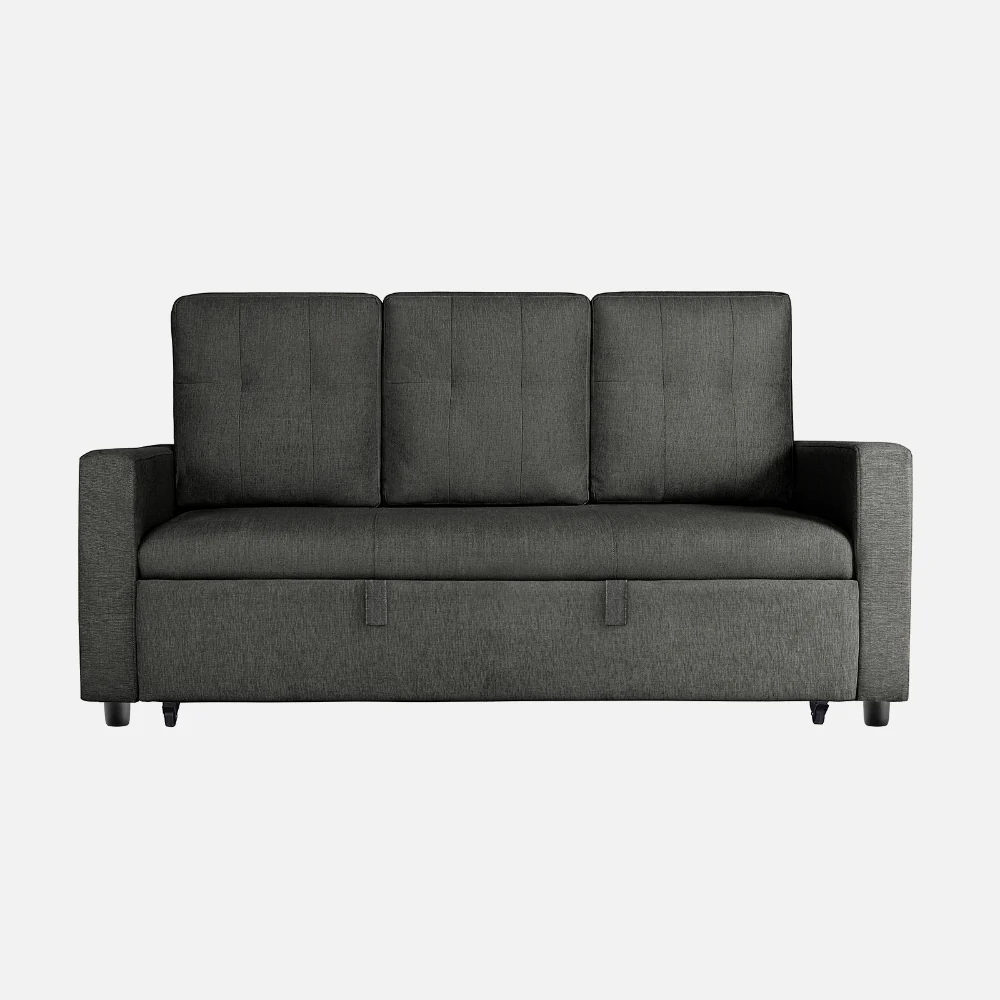 Ease Graphite Grey Fabric Sofa cum Bed - Image 3