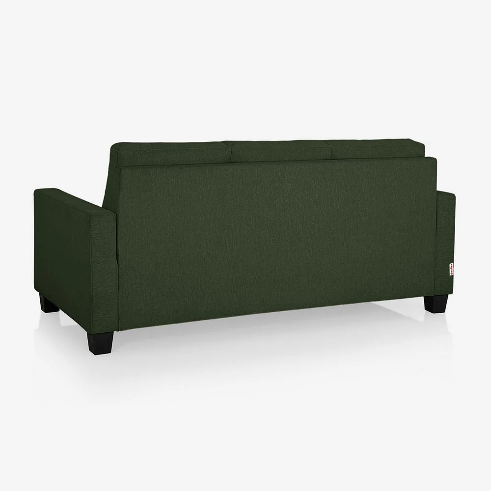 Ease Green Fabric 3 Seater Sofa - Image 8