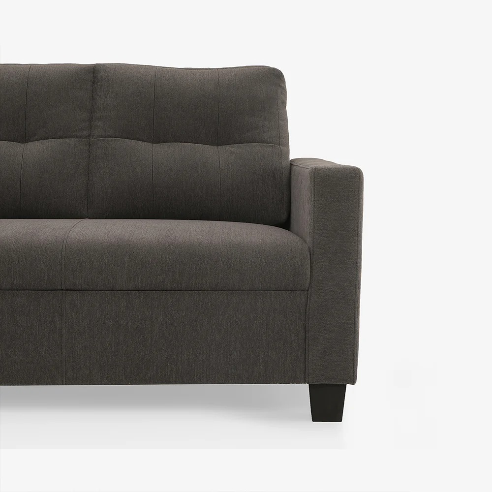 Ease Grey Fabric 2 Seater Sofa - Image 7