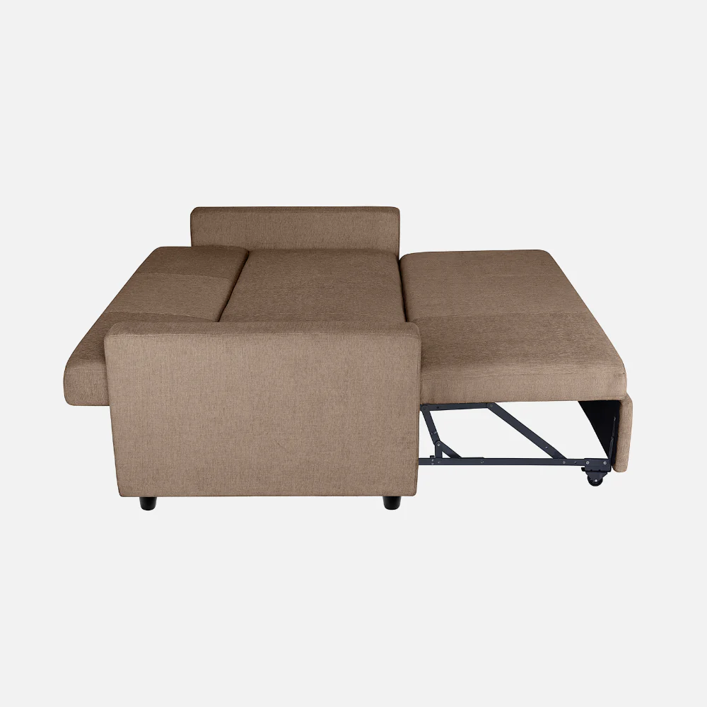Ease Plaster Brown Fabric Sofa cum Bed - Image 11