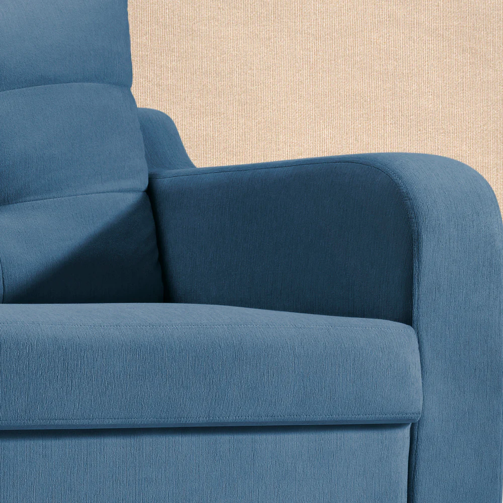 Ease Plus Blue Fabric 2 seater sofa - Image 8
