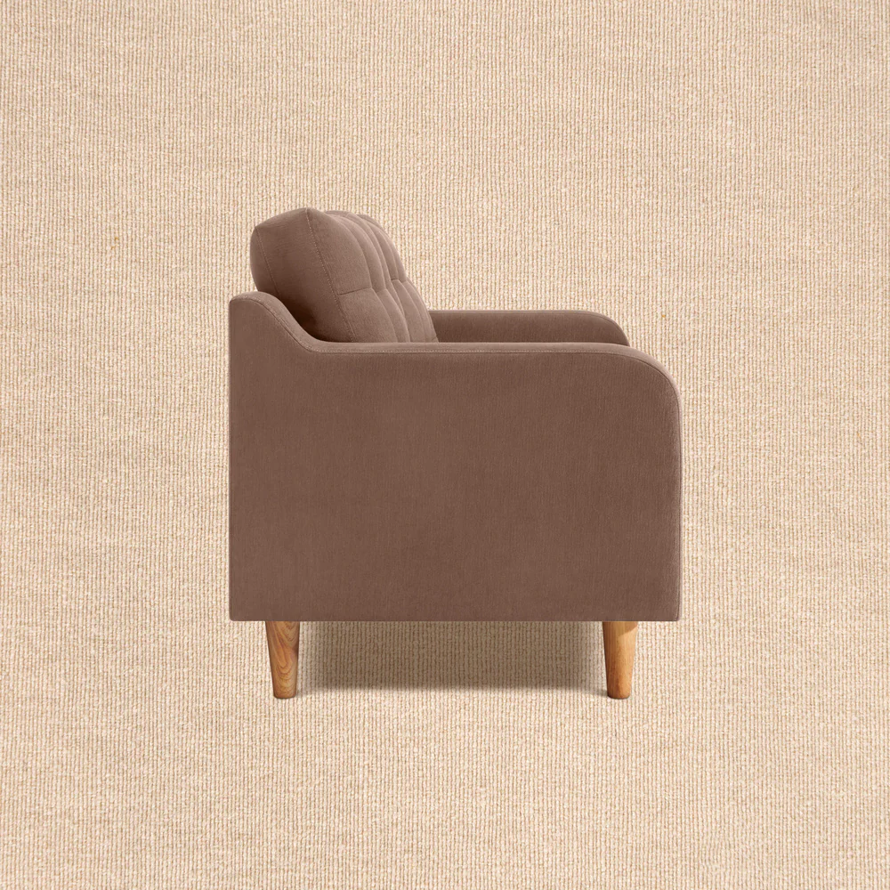 Ease Plus Brown Fabric 2 seater sofa - Image 5
