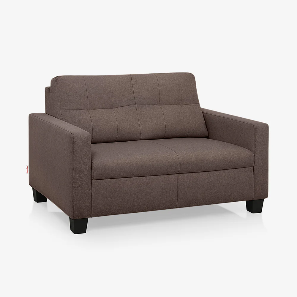 Ease Saddle Brown Fabric 2 Seater Sofa - Image 3