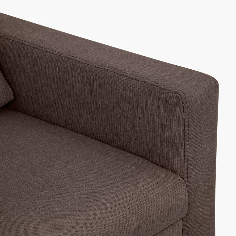 Ease Saddle Brown Fabric 2 Seater Sofa - Image 6