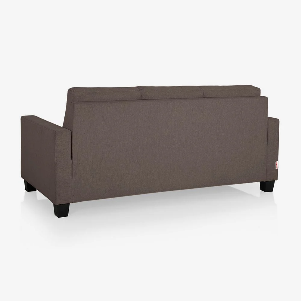 Ease Saddle Brown Fabric 3 Seater Sofa - Image 8