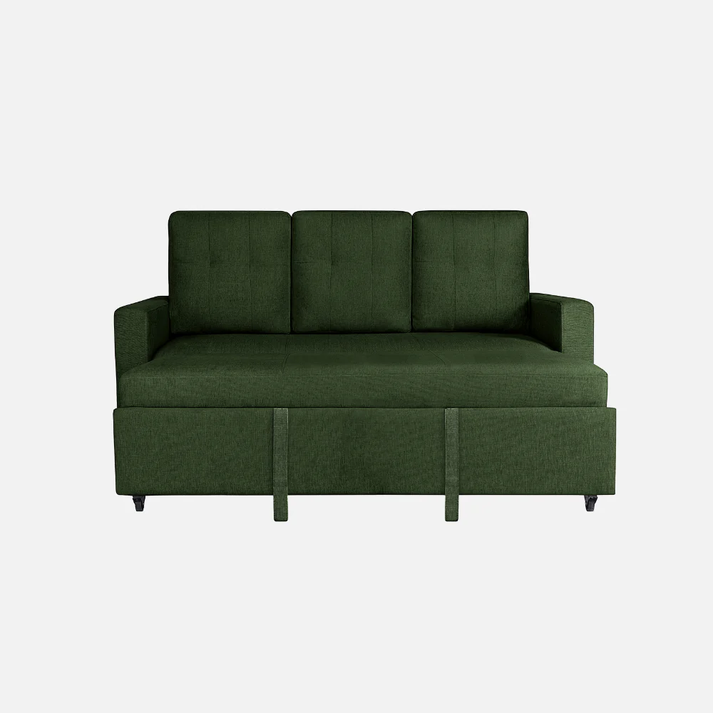 Ease Sap Green Fabric Sofa cum Bed - Image 5