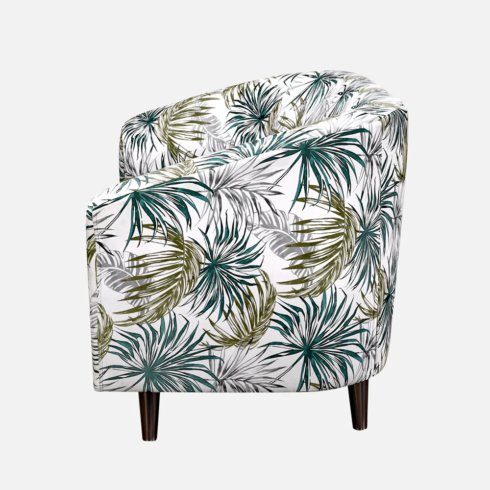 Meadow Kale Green Palm Loveseat - Image 6