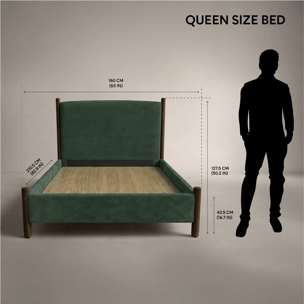 Orra Upholstered Bed - Smoked Pine Green - Image 7