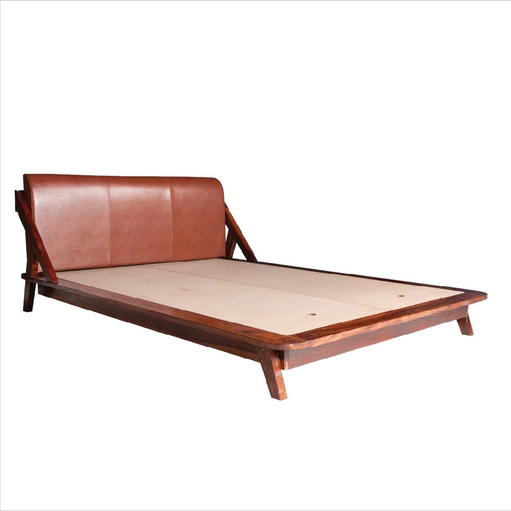 Plush sheesham wood bed - Image 4