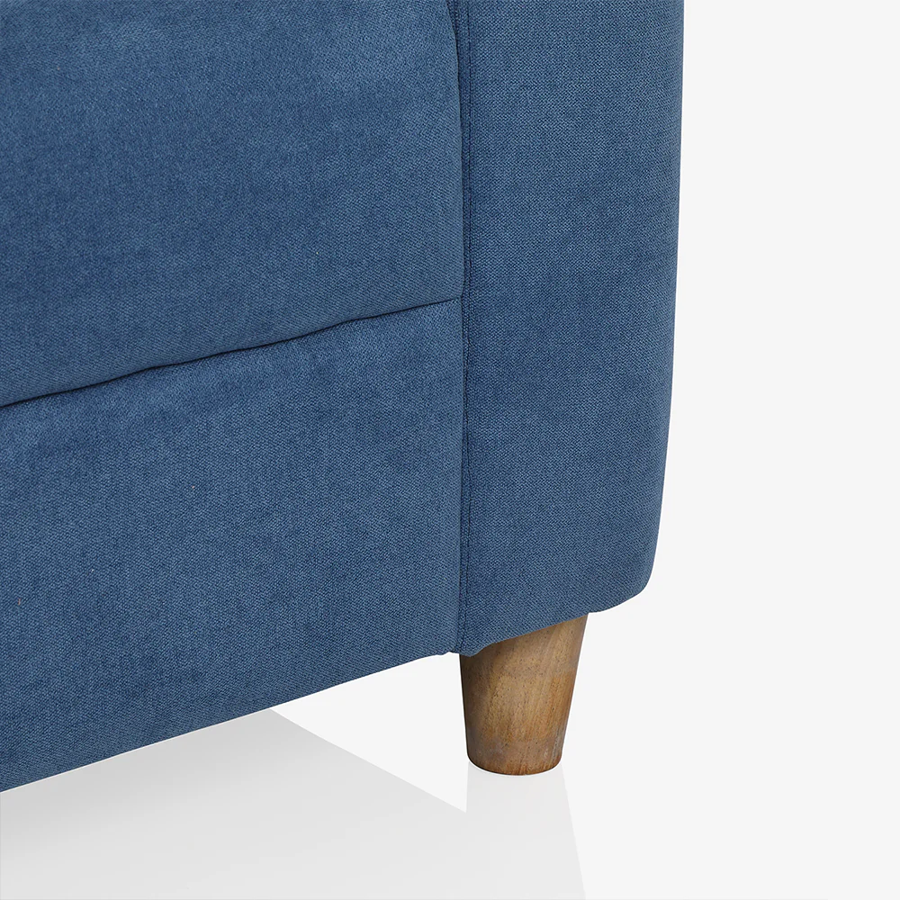 Utopia Blue Fabric 1 seater sofa - Image 6
