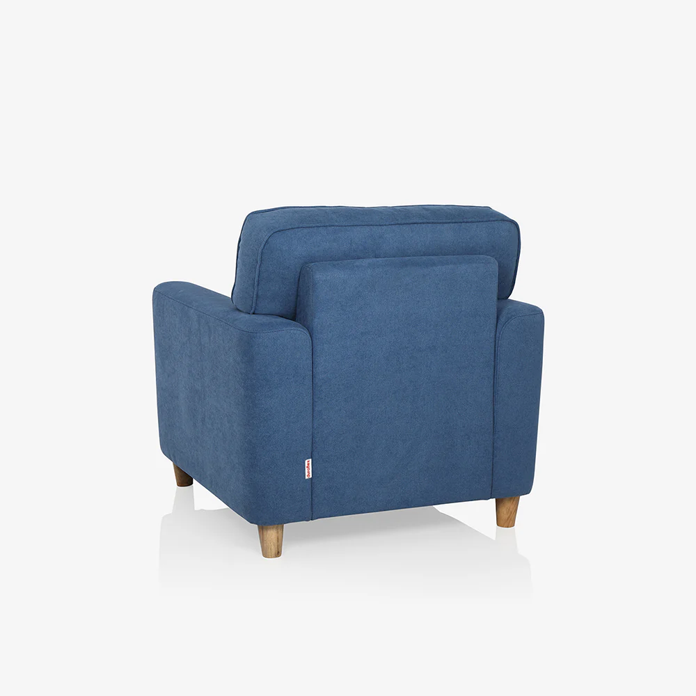 Utopia Blue Fabric 1 seater sofa - Image 8