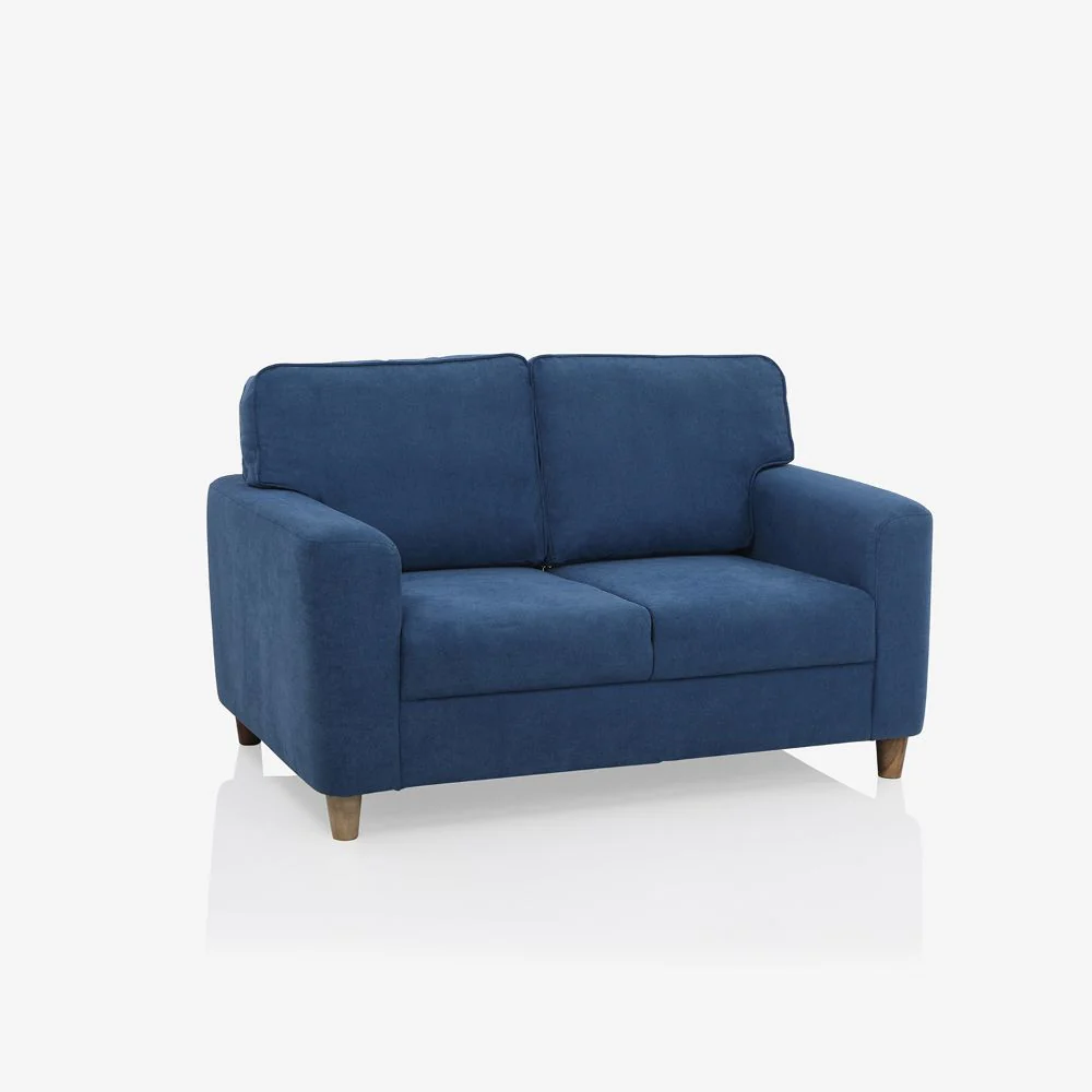 Utopia Blue Fabric 2 Seater Sofa - Image 3