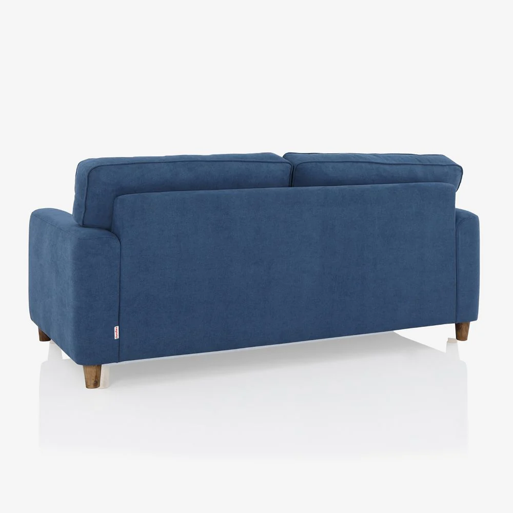 Utopia Blue Fabric 3 Seater Sofa - Image 8