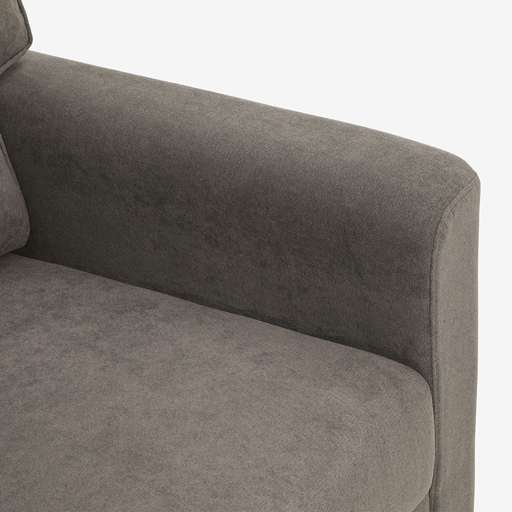 Utopia Grey Fabric 2 Seater Sofa - Image 5