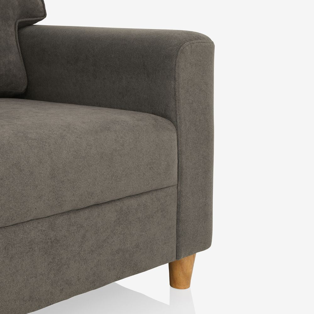 Utopia Grey Fabric 3 Seater Sofa - Image 6