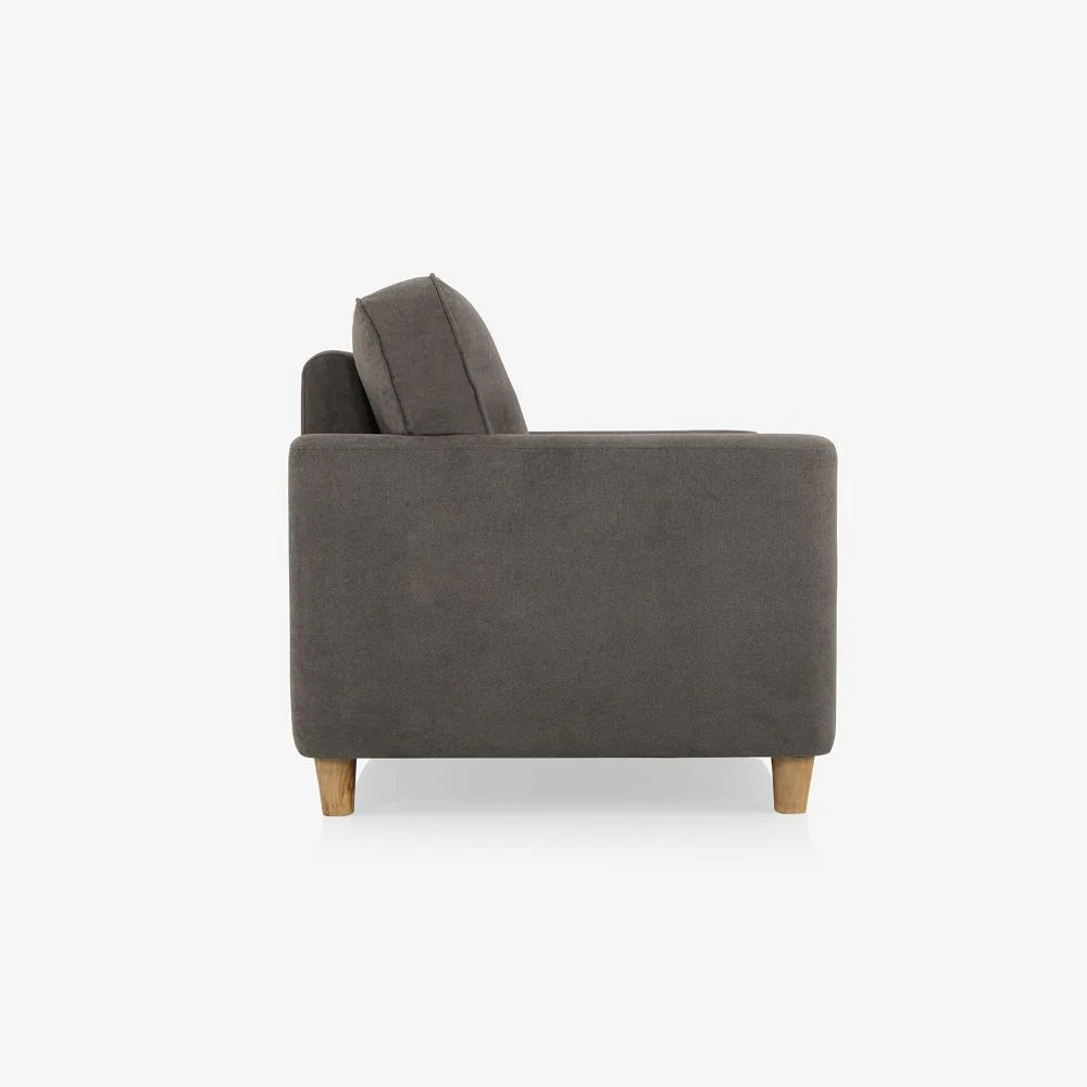 Utopia Grey Fabric 3 Seater Sofa - Image 8