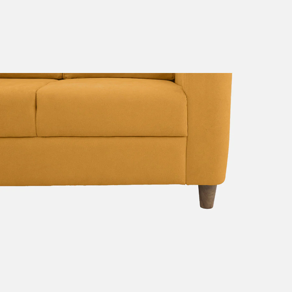 Utopia Yellow Fabric 2 seater sofa - Image 6