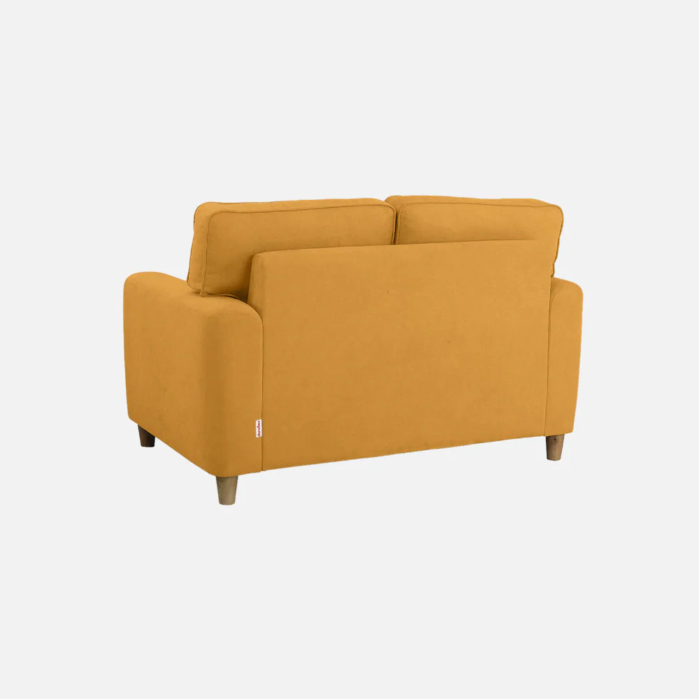 Utopia Yellow Fabric 2 seater sofa - Image 8