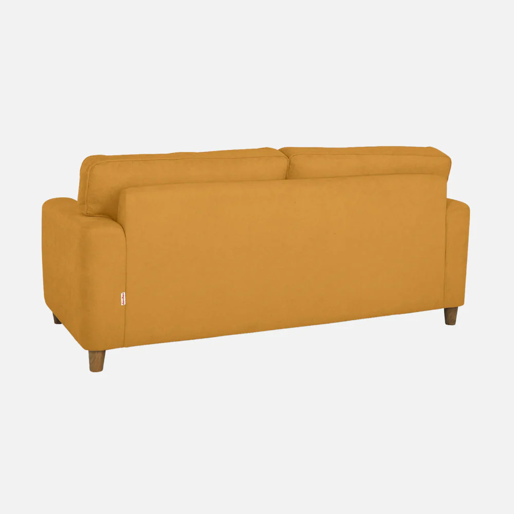 Utopia Yellow Fabric 3 Seater Sofa - Image 7