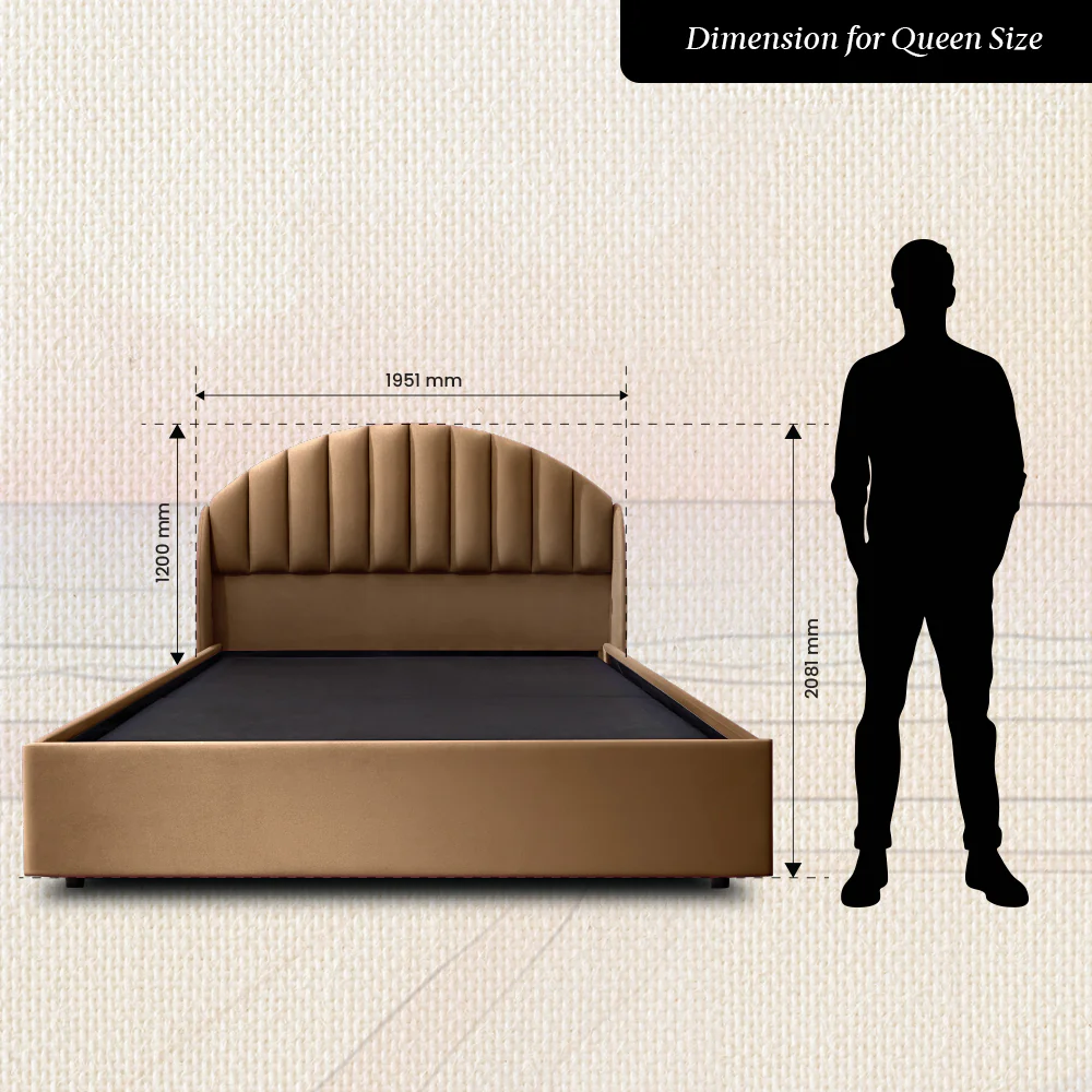 Wave Plus Adjustable Bed Celeste Upholstered Bed (Brown)+ Wave Kinect Propel Mattress 8"(20.3cm) - Image 11