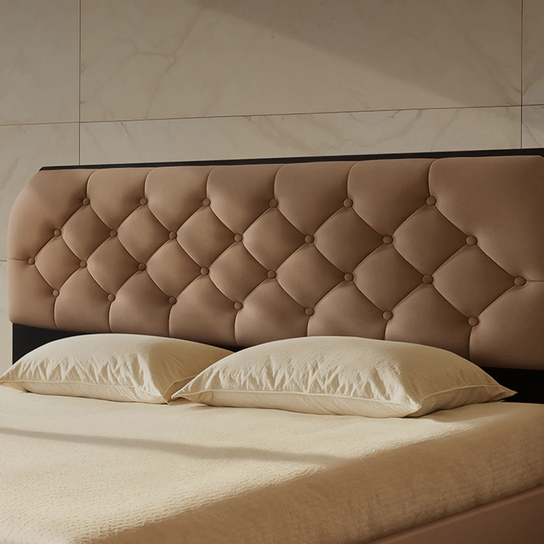 Wave Plus Adjustable Bed Serene Upholstered Bed (Brown)+ Wave Kinect Propel Mattress 8"(20.3cm) - Image 6