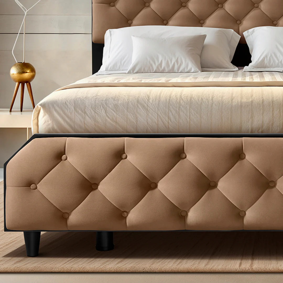 Wave Plus Adjustable Bed Serene Upholstered Bed (Brown)+ Wave Kinect Propel Mattress 8"(20.3cm) - Image 7