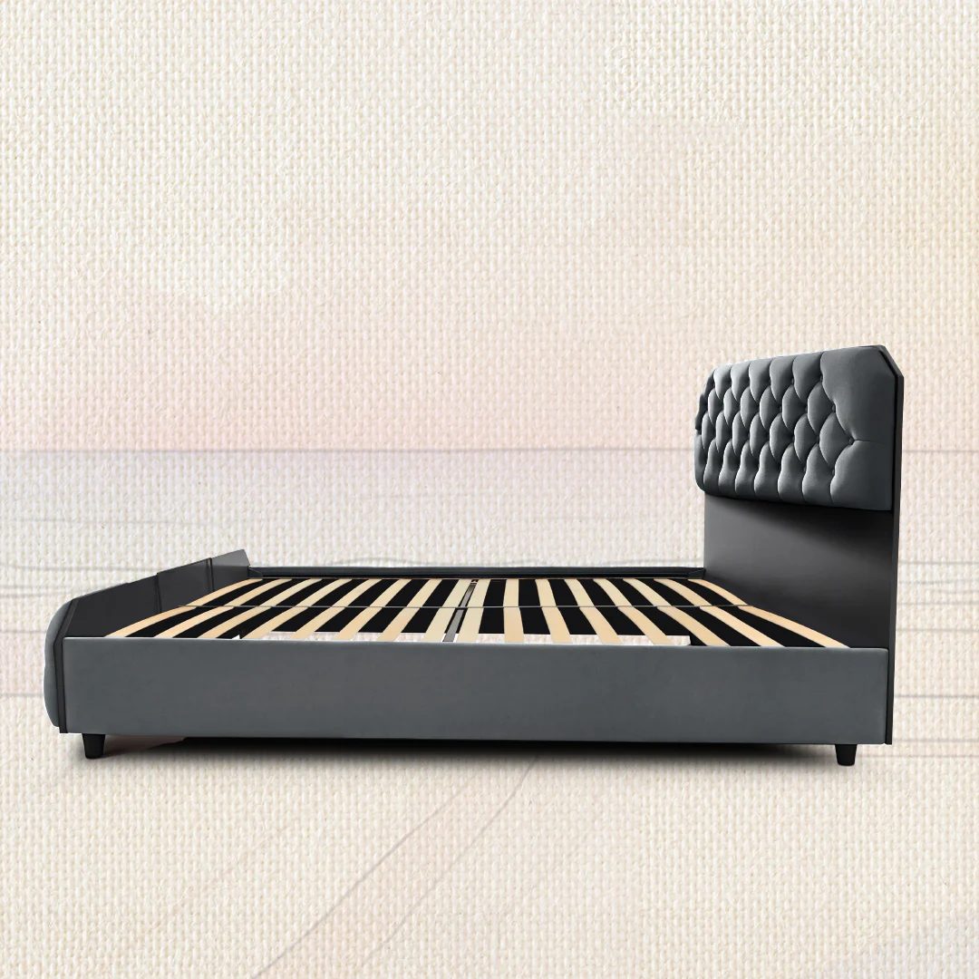 Wave Plus Adjustable Bed Serene Upholstered Bed (Grey)+ Wave Kinect Propel Mattress 8"(20.3cm) - Image 10